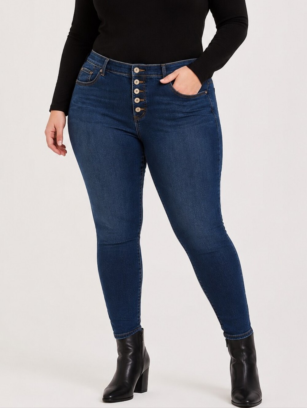 💙 Torrid Bombshell Skinny Jeans | Plus Size 24 | Premium Stretch | Dark Wash